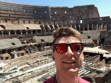 in front of coliseum